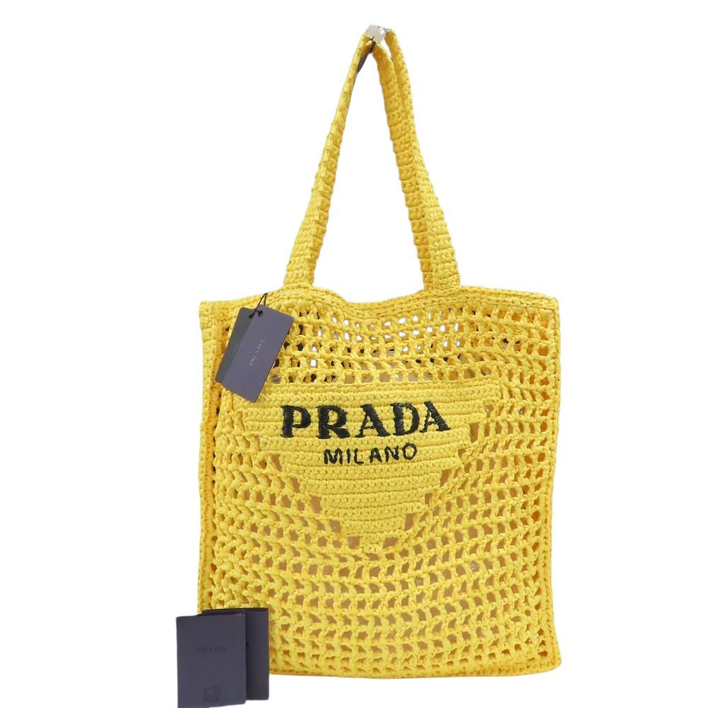 PRADA　プラダ　トートバック　ラフィア　