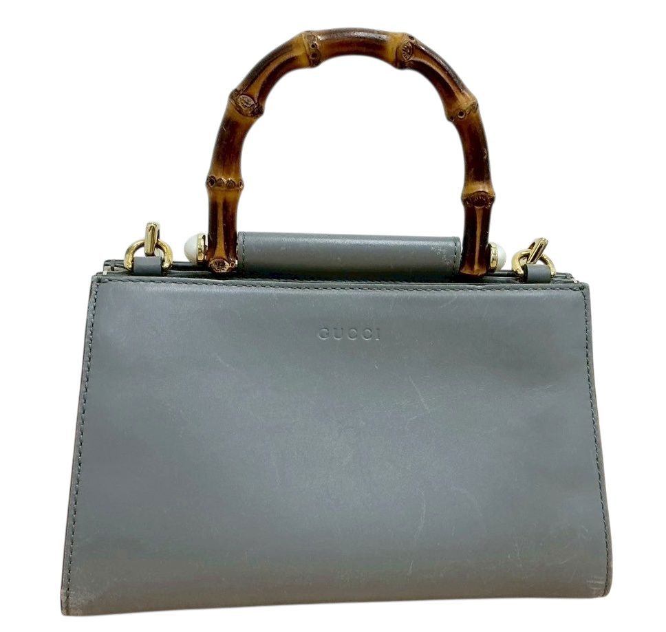 GUCCI　グッチ　バンブー　ニムフェア　ハンドルバック