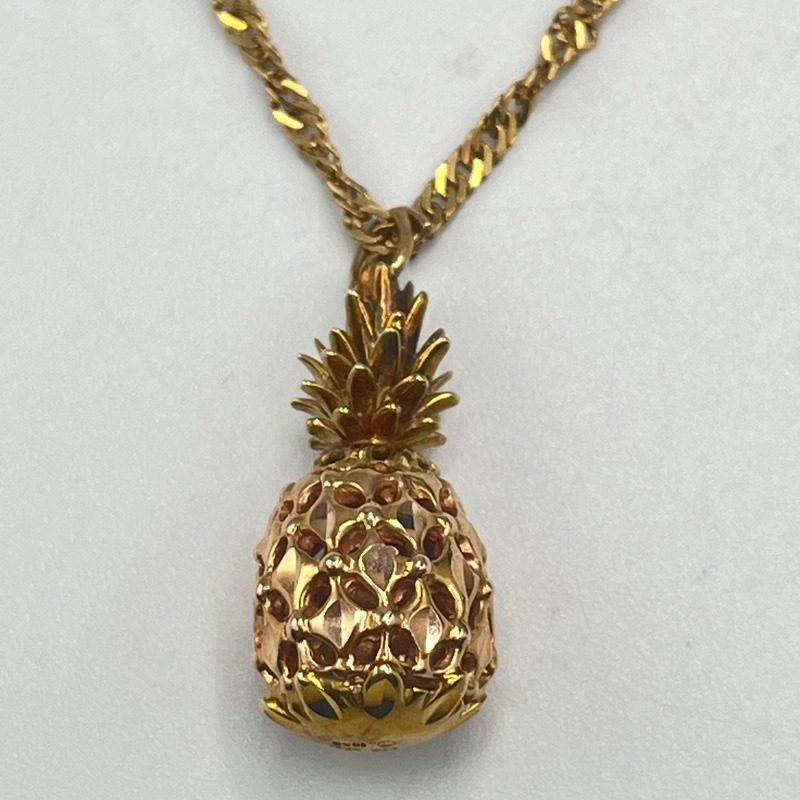 K18 パイナップルモチーフネックレス｜前橋市富士見町
