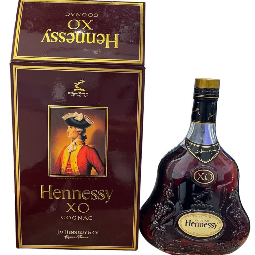 ヘネシー XO エクストラオールド 金キャップ クリアボトル 箱あり HENNESSY ブランデー