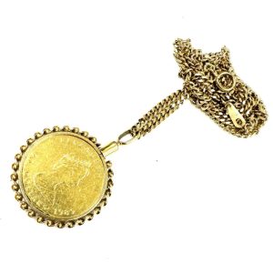 K24 99.99 K18 18金 750  エリザベス金貨ペンダント（1/2オンス）