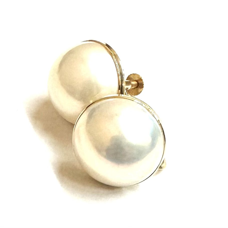 【貴金属】K18（18金/750）パール付 イヤリング ジュエリー アクセサリー