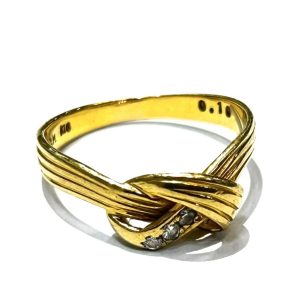 K18 18金 ゴールド メレダイヤ リング ジュエリー 貴金属