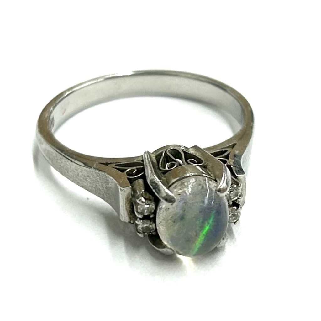 Pt850 オパール プラチナリング