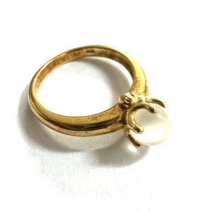 K18 750 18金 ムーンストーン リング