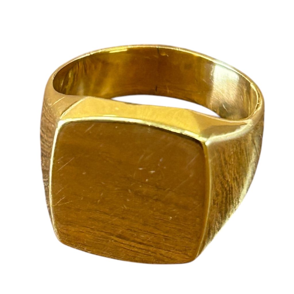 K18 18金 750 印台 リング