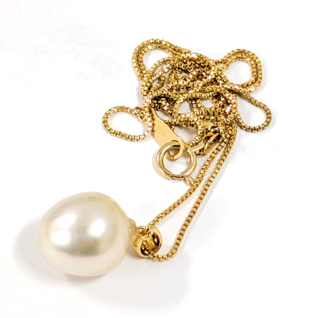 K18 18金 ネックレス パール