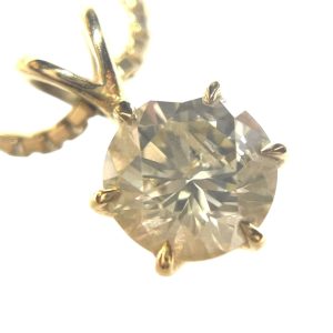 【K18 ダイヤモンド付きネックレス】