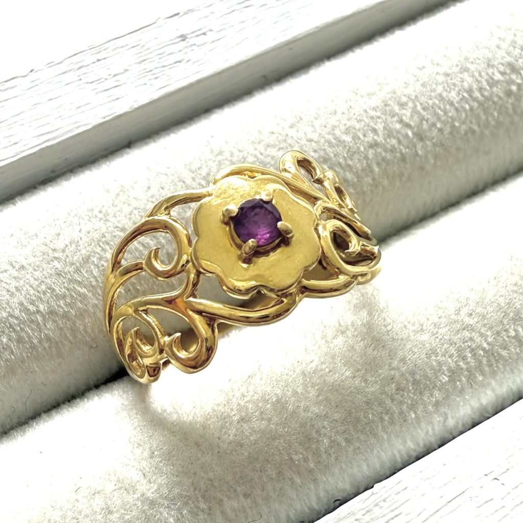 K18(18金) アメジストリング