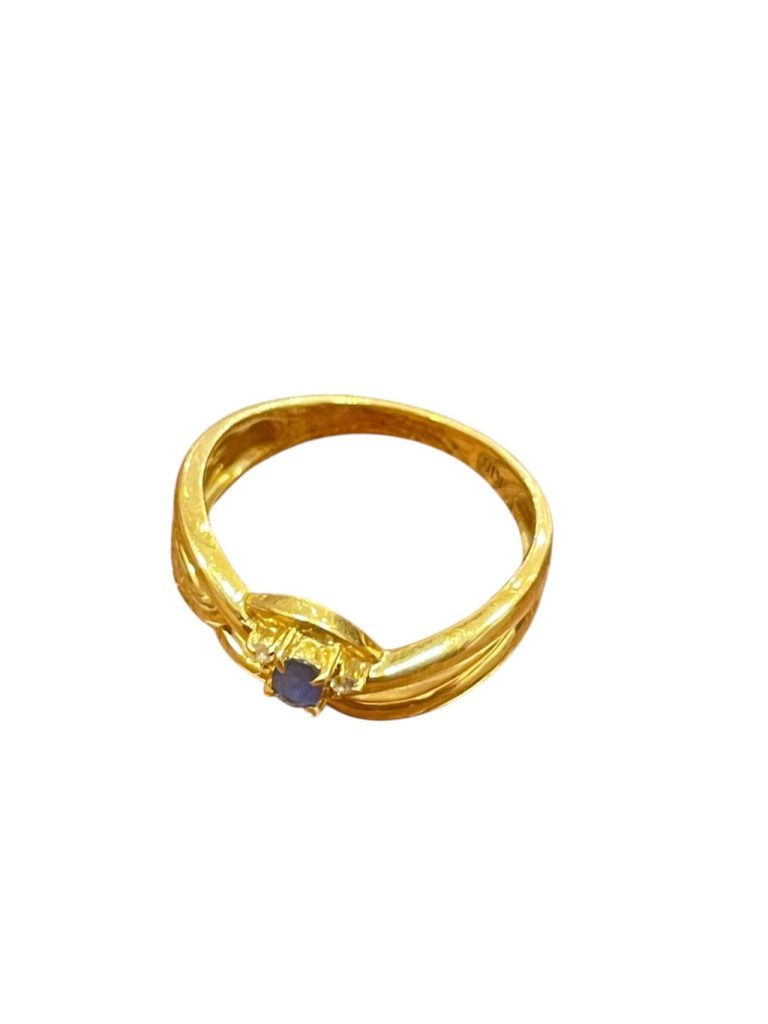 K18　サファイアリング