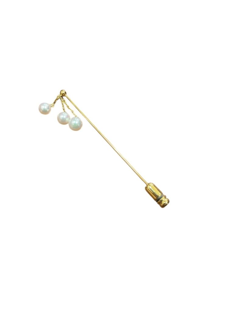 K18パールブローチ