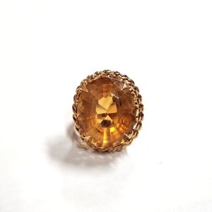 18金（K18）リング シトリン 指輪 貴金属 | 前橋市南町