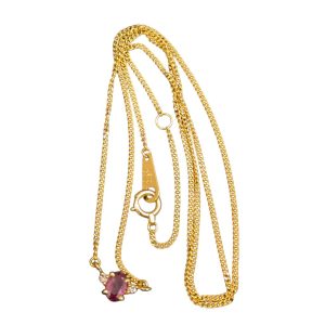 K18 ルビーネックレス