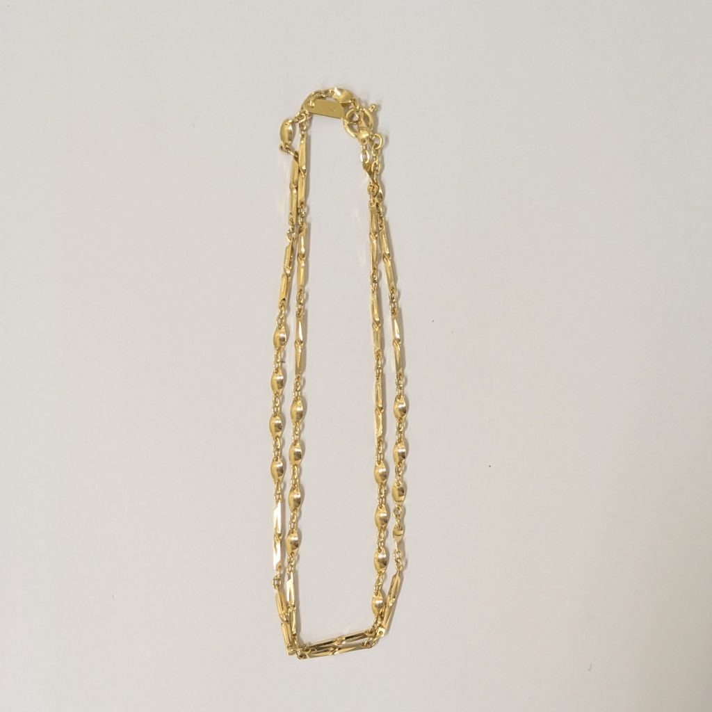 K18　ネックレス　18金　切子（きりこ）