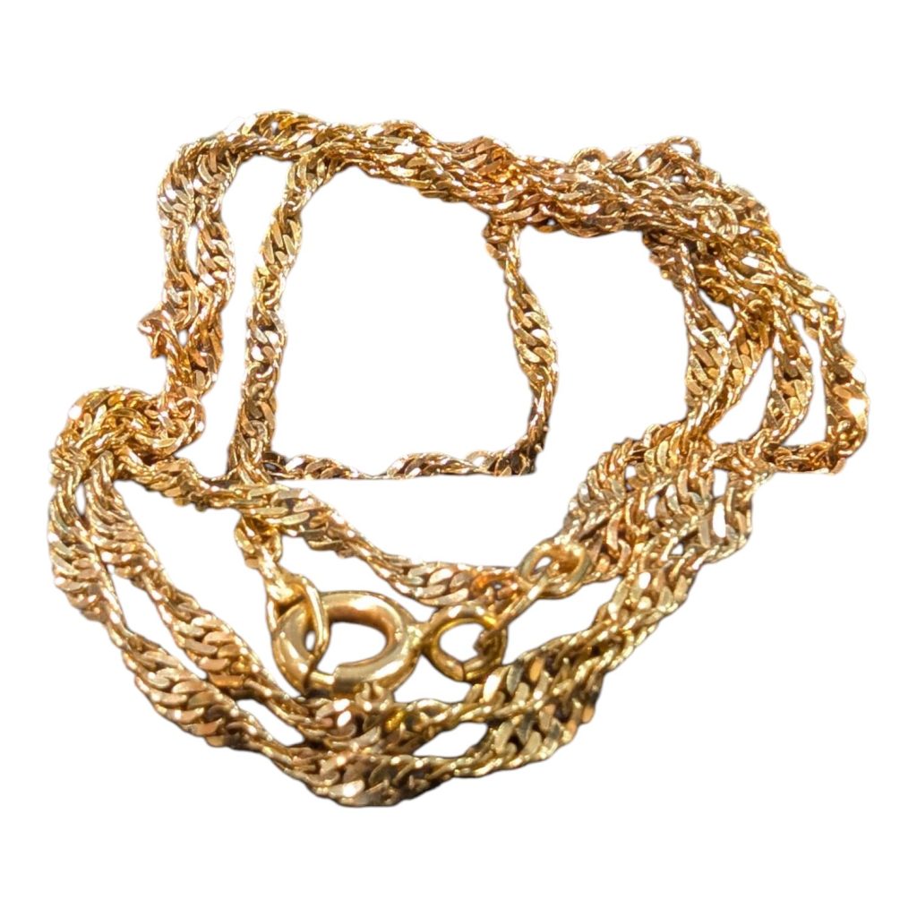 イタリー刻印　ゴールドネックレス