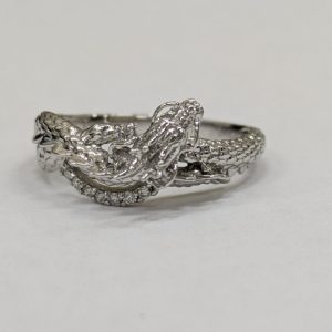 K18WG　ホワイトゴールド　18金　リング