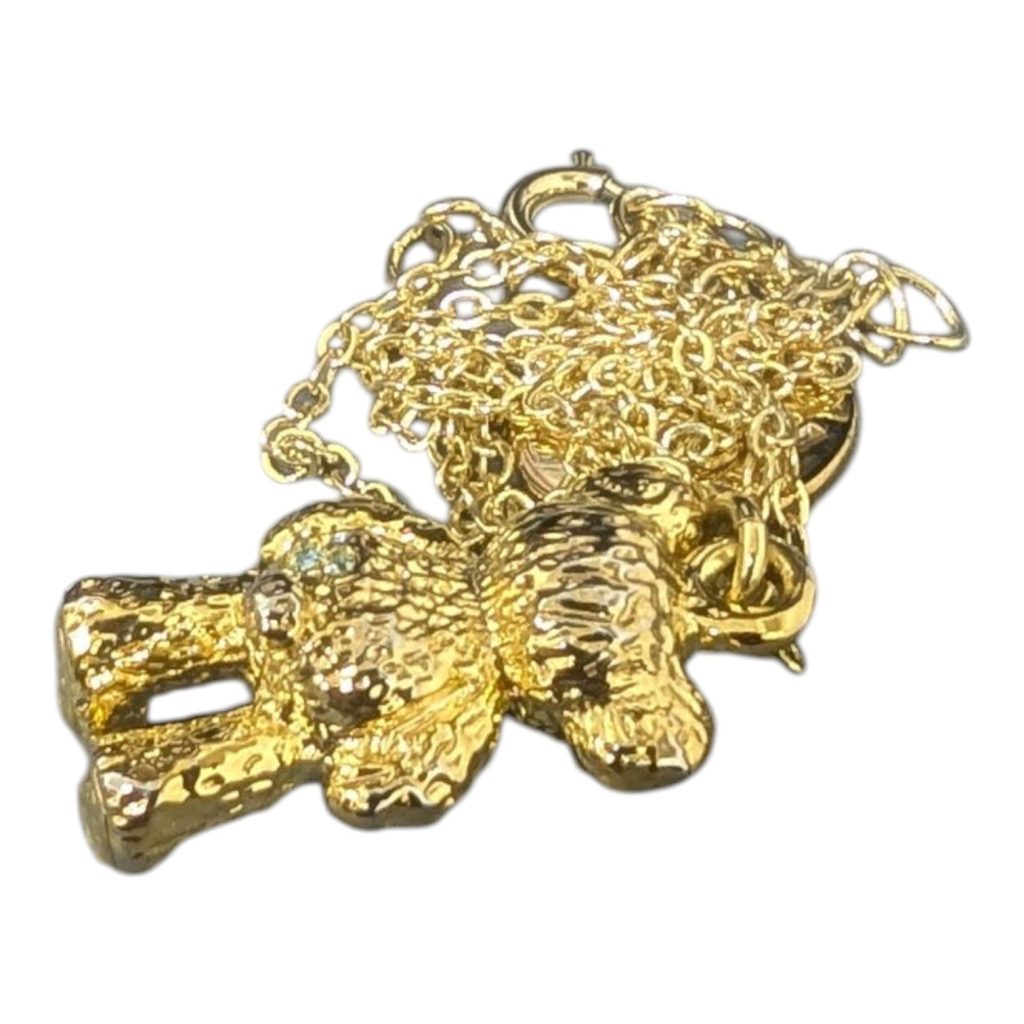 K18(18金)　くまさんモチーフネックレス