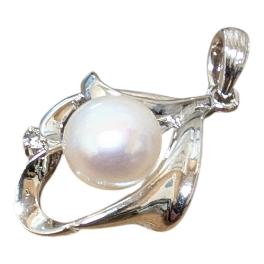 Pt900(プラチナ900)パールネックレストップ