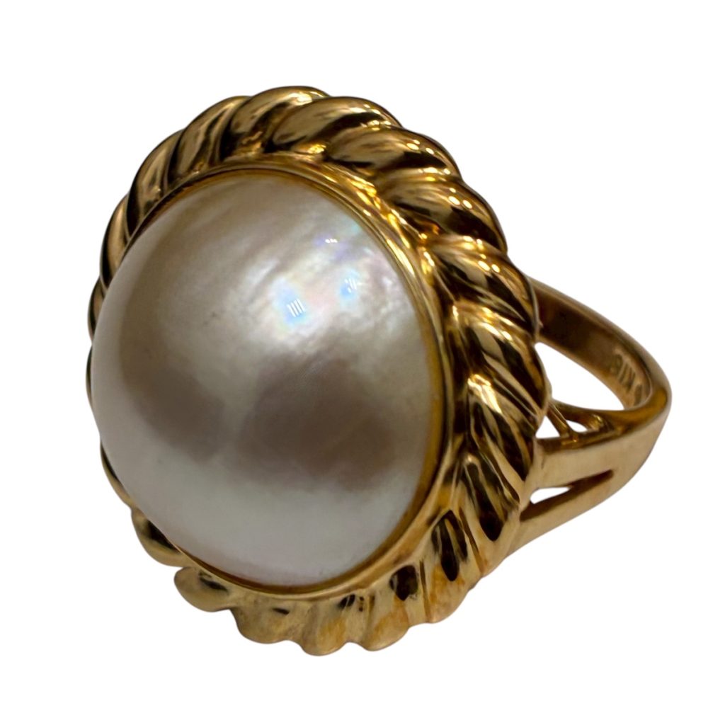 K18 18金 750 マベパール リング　札幌市 東区 元町