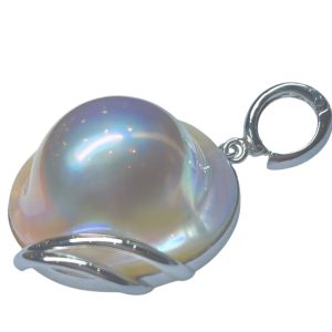 【PT900 パール付きネックレストップ 】