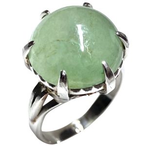 Pt900　ヒスイリング　プラチナ