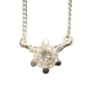 Pt850(プラチナ)　ダイヤモンド　ネックレス