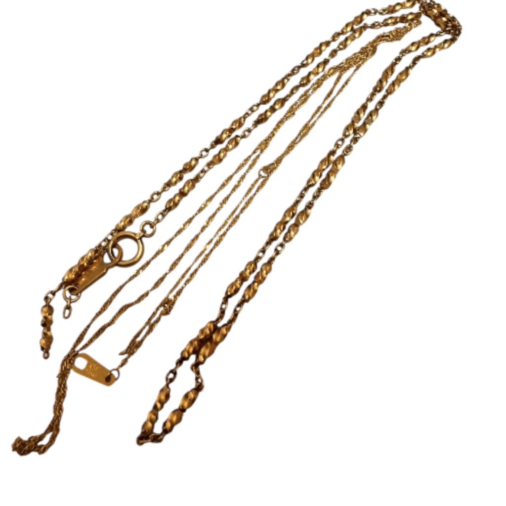 K18(18金)　750　ネックレス2点まとめ　札幌市北区