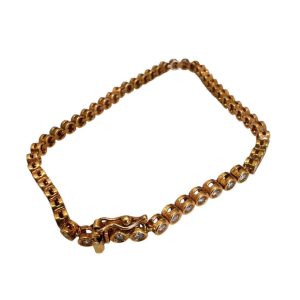 K18(18金)　750　フルダイヤブレスレット　札幌市手稲区