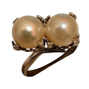 K18WG(18金ホワイトゴールド)　パールリング　札幌市手稲区