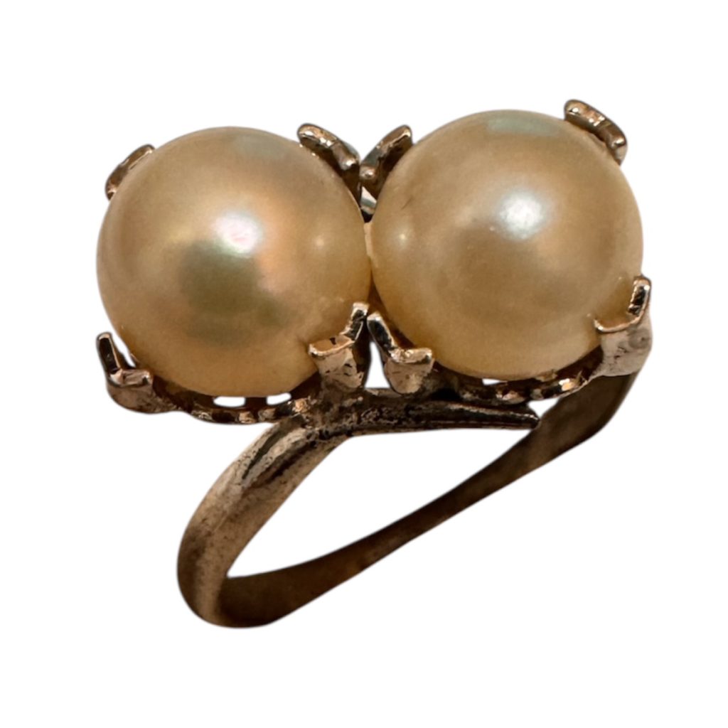 K18WG(18金ホワイトゴールド)　パールリング　札幌市手稲区