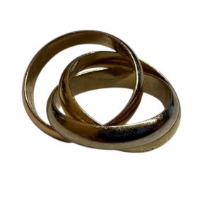 K18 トリニティリング カルティエ 750 ゴールド 3連リング