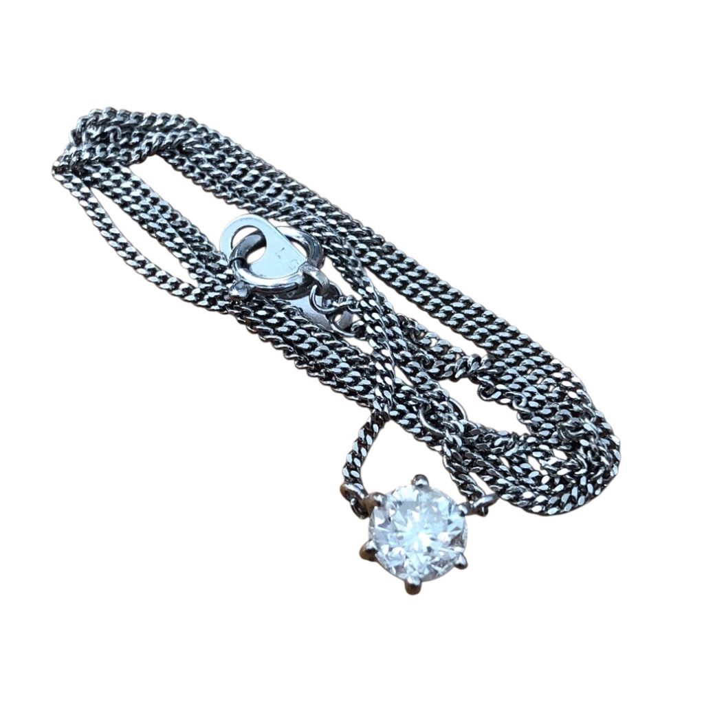 Pt850(プラチナ850)　ダイヤモンド0.78ct　ネックレス