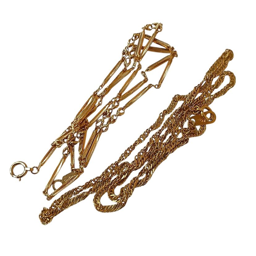 【K18(18金)/ネックレス/貴金属・アクセサリー・メンズ・レディース・石なし】