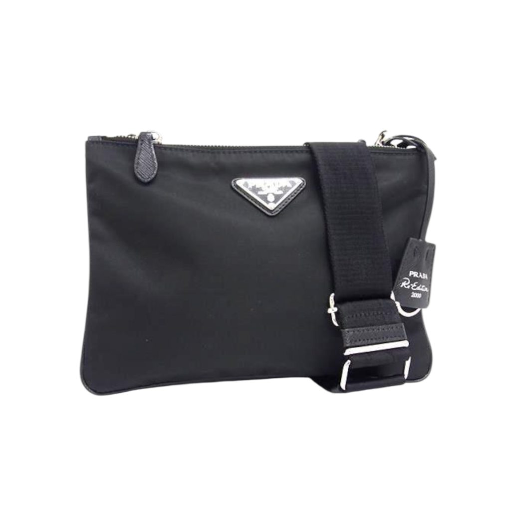 PRADAプラダ ナイロン ショルダーバッグ FL6616