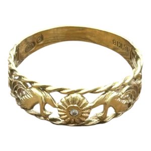 18金　K18　リング　指輪