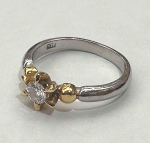 K18WG　リング　(ホワイトゴールド　指輪)