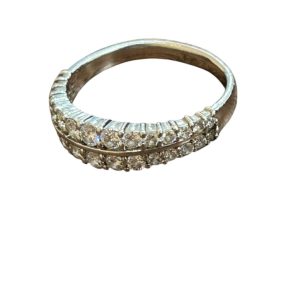 Pt900 プラチナ900 リング メレダイヤモンド付き