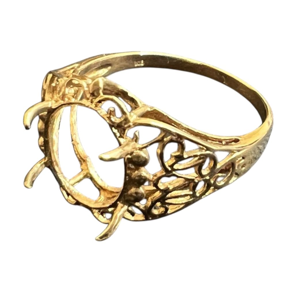 K18 18金 リング 石はずれ