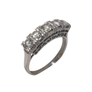 【Pt850 (プラチナ)】ダイヤモンド リング