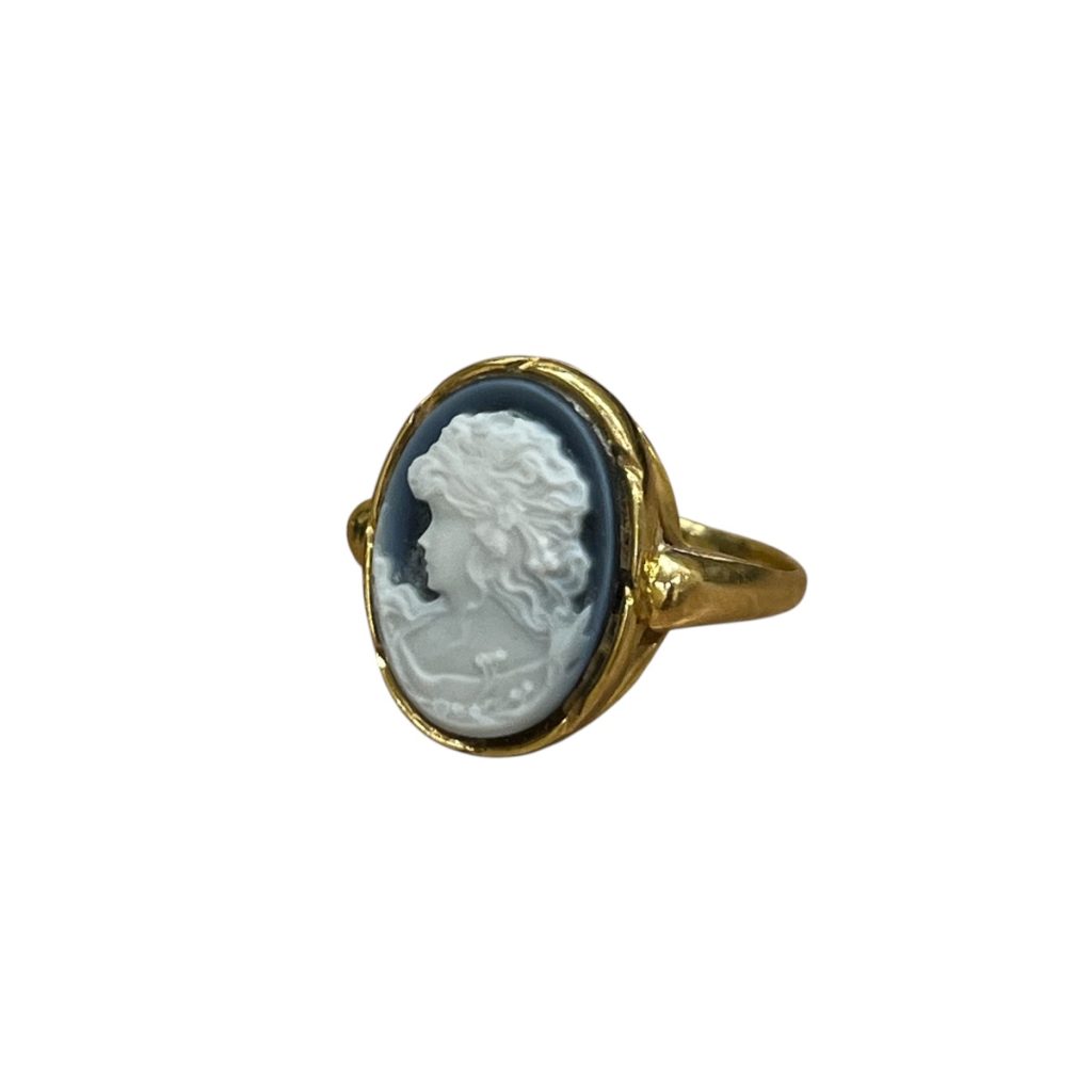 K18 18金 カメオリング 指輪