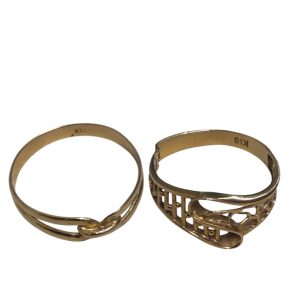 【K18 リング 2点セット 買取】札幌市　白石区　菊水