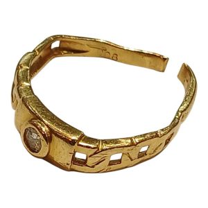 18金(K18)メレダイヤ付きリング