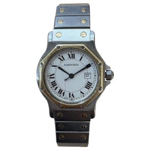 Cartier（カルティエ） サントス オクタゴン　文字盤割れ