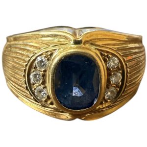 K18 750 サファイア 1.90ct リング