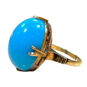 K18 18金 トルコ石 ターコイズ リング 山形市