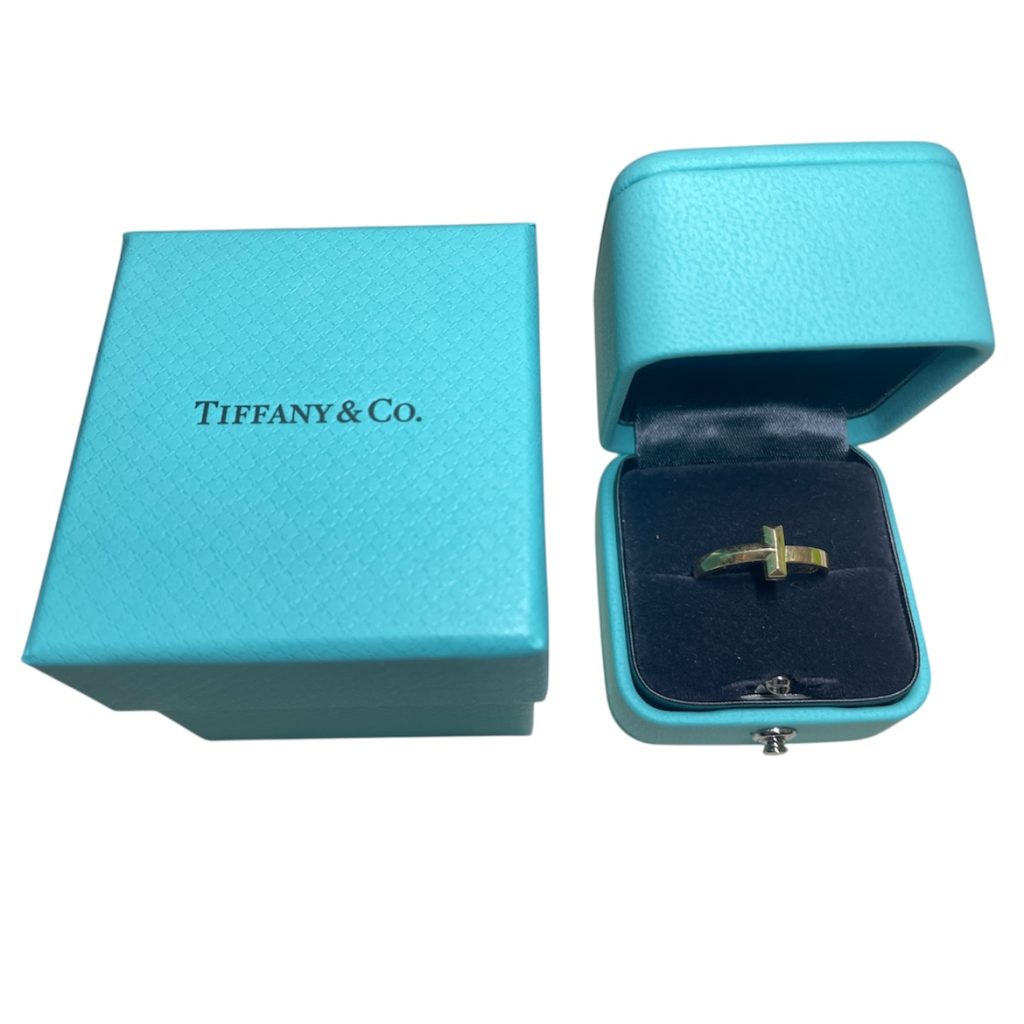 Tiffany＆Co.　Tワンリング　K18