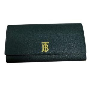 BURBERRY（バーバリー）TBロゴ レザー長財布 ウォレット