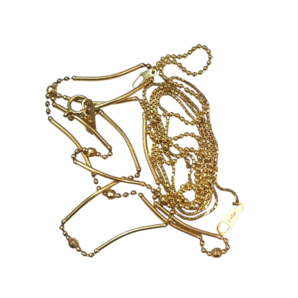 【貴金属】K18 18金 750 切れたネックレス