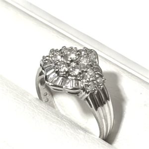 Pt900 プラチナ ダイヤモンドリング 指輪