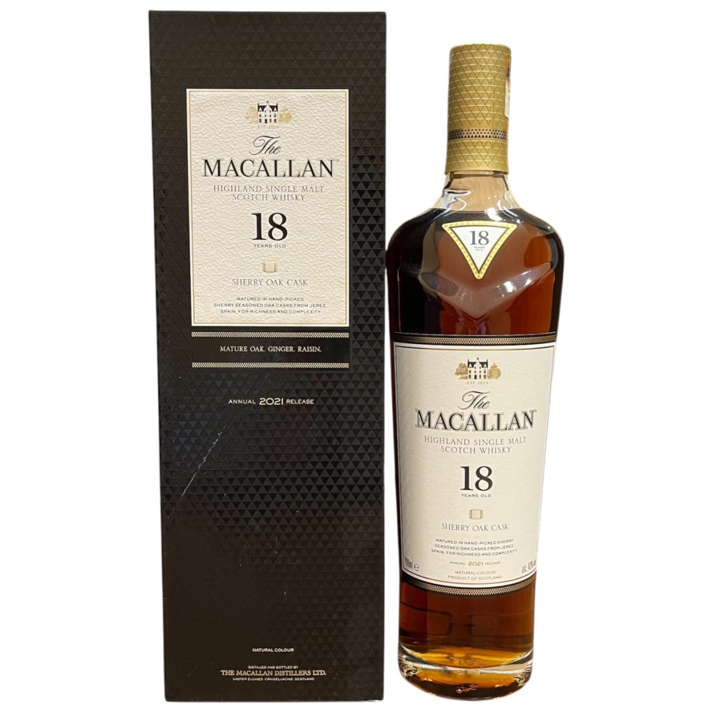 マッカラン 18年 シェリーオークカスク 箱あり｜The Macallan 18 Sherry Oak Cask